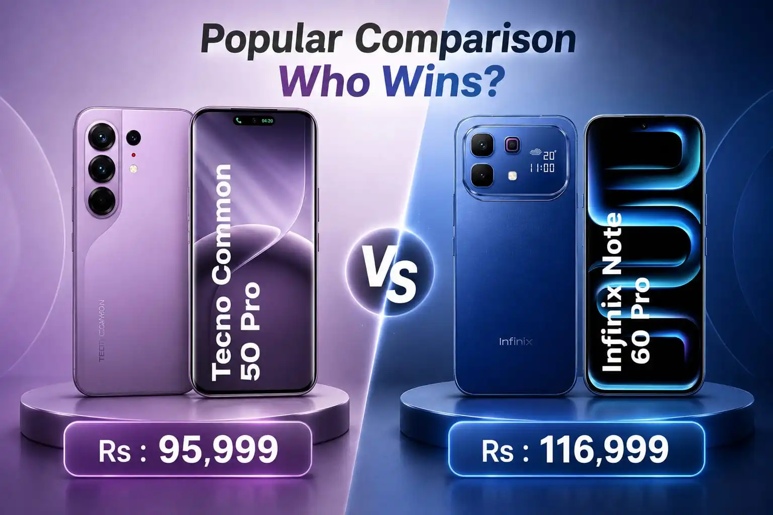 Tecno Common 50 Pro VS Infinix Note 60 Pro