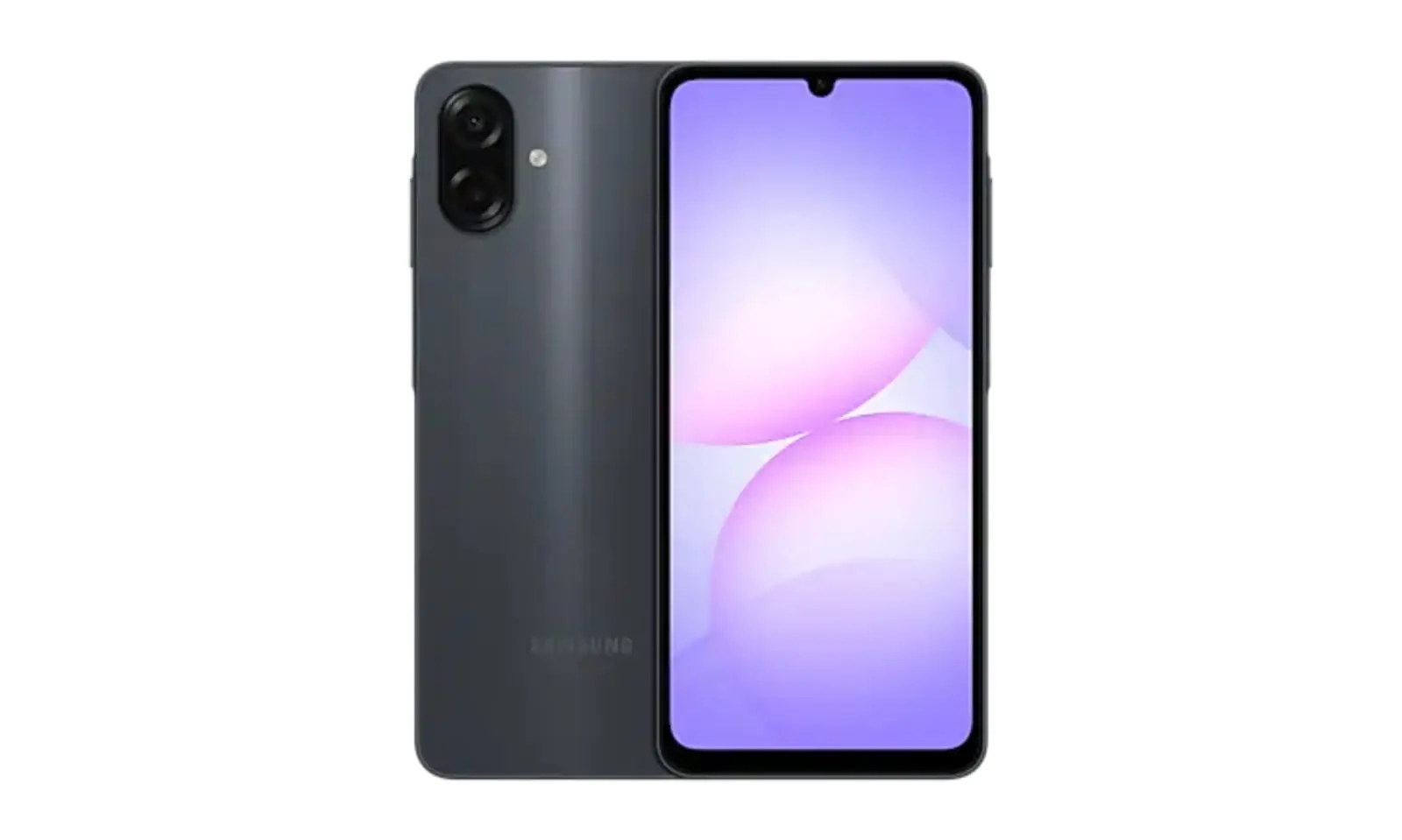 Samsung Galaxy A07 black smartphone