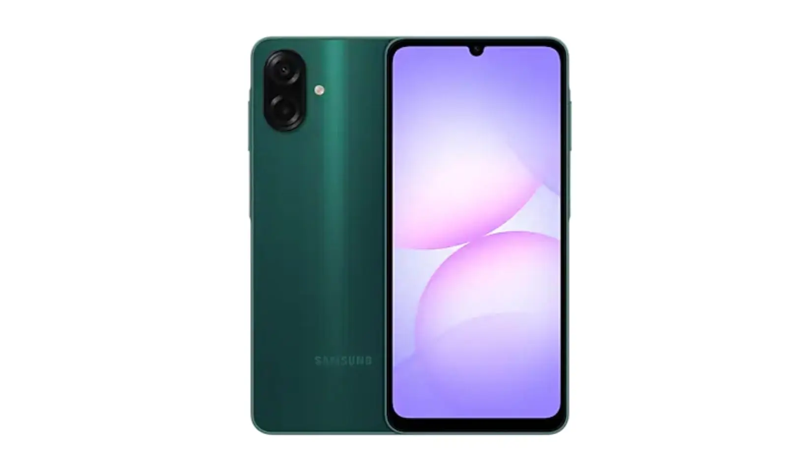 Samsung Galaxy A07 green smartphone