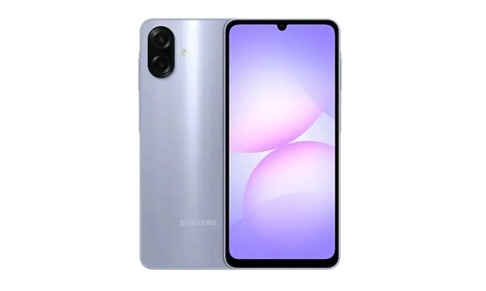 Samsung Galaxy A07 silver smartphone