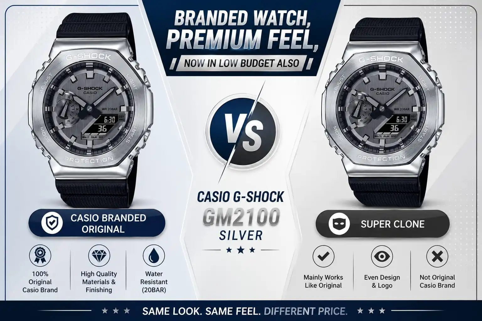 Casio G-Shock GM2100 Silver 